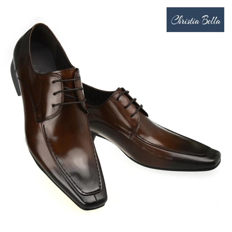 

Christia Bella Big Size Casual Business Men Genuine Leather Shoes Evening Banquet Party Men Dress Shoes Formal Man Oxford Shoes