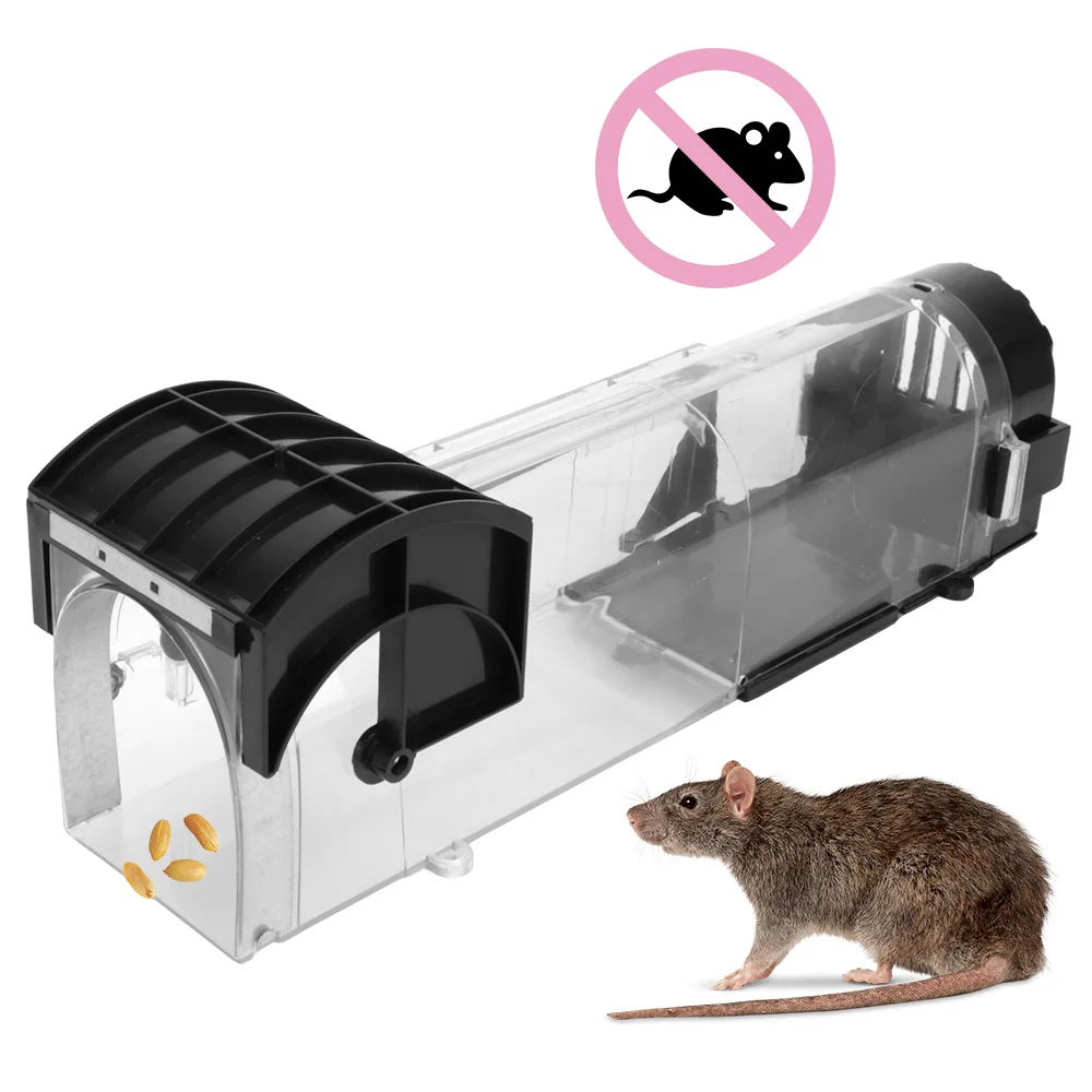 

Safe Firm Smart Self-locking Mousetrap Rodents Trap Reusable Plastic for Indoor Outdoor Garden Household Mouse Catcher