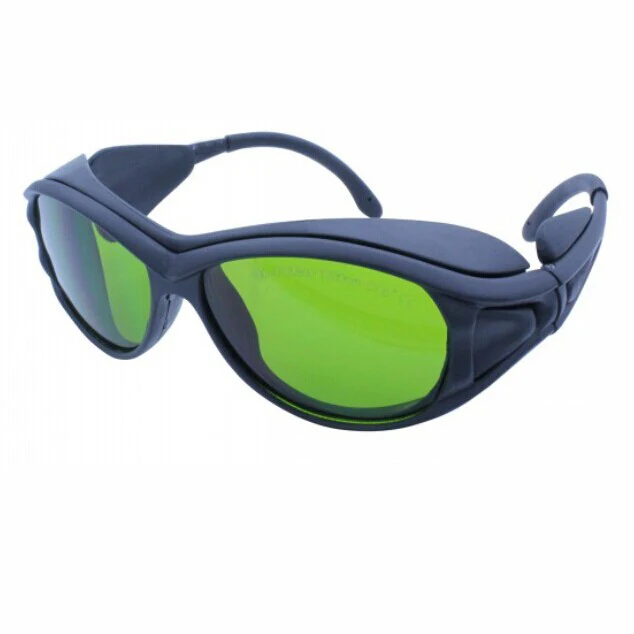 laser protection glasses for 190-470nm&800-1700nm 266nm,405-450nm 808 980 1064 to 1610nm O.D 5+ CE