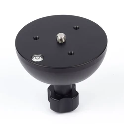 3/8'' 100mm CNC Half Ball Flat to Bowl Adapter Converter for  Manfrotto Weifeng Video Tripod Fluid Head DSLR Rig Camera
