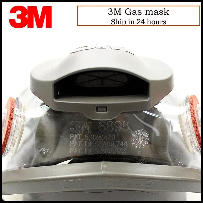 3M 6800+6001 Half Face Mask Respirator Renovated Laboratory Formaldehyde Gas Masks NIOSH&LA Satandards Protective Mask R82027