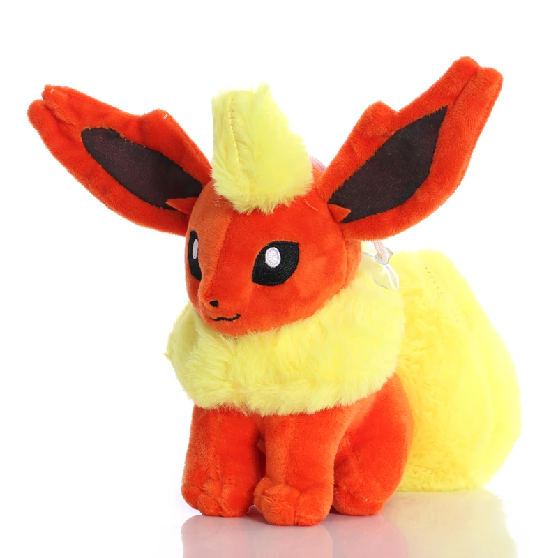 1 stücke 20cm Pokemon Flareon Plüsch Spielzeug Puppe Kawaii Flareon Plüsch Anhänger Weiche Angefüllte Spielzeug Geschenke für Kinder Kinder