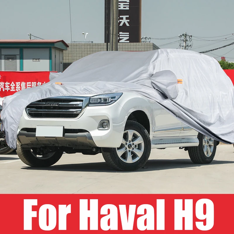 

Car Covers Size For Haval H9 2010-2021 Outdoor Full Auot Cover Sun UV Snow Dust Resistant Protection Oxford Cloth Cover