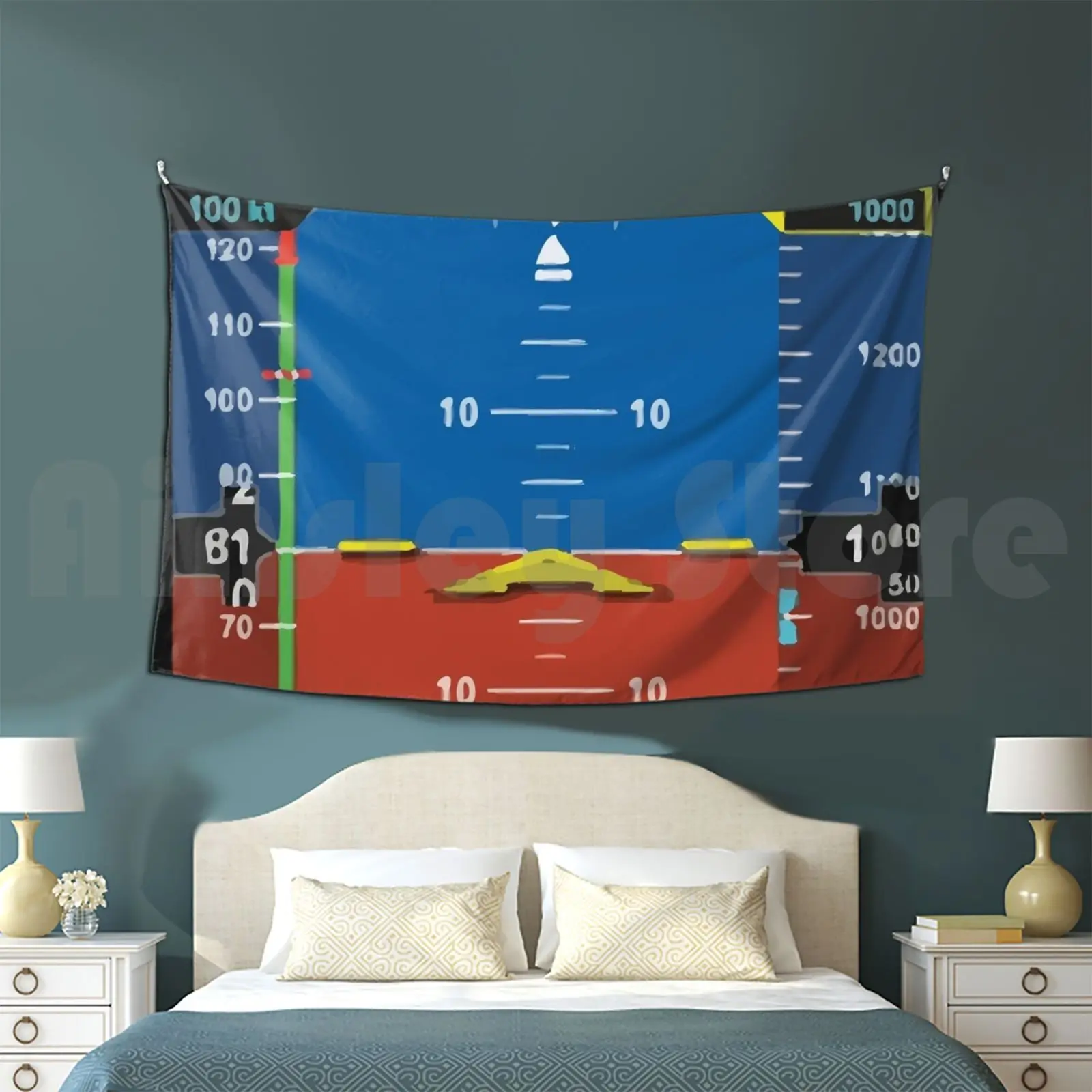 Aviation Helicopter Airplane Cockpit Instrument Tapestry Living Room Bedroom Pilot Flight Airport Airbus Airplane Boeing Jet