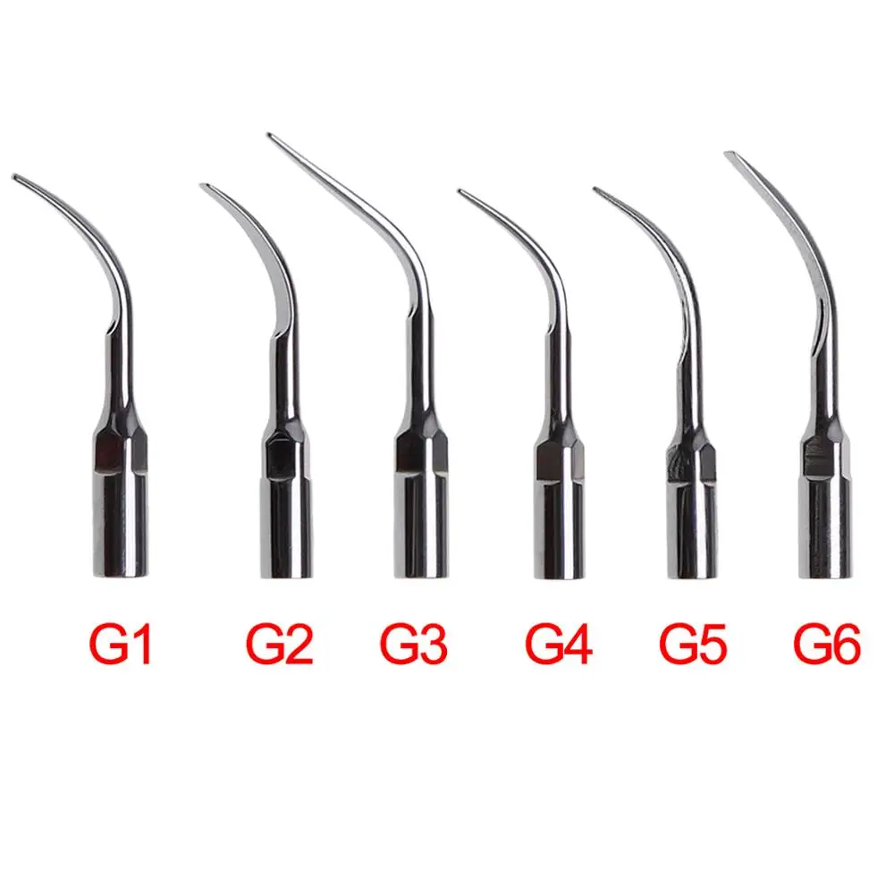 5PCS Dental Ultrasonic Perio Scaler Tips G1/G2/G3/G4/G5/G6 Scaling Endo Piezo Tip Fit EMS CE Certification