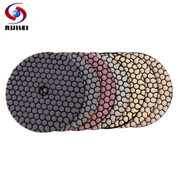 7PCS/Set 5 Inch Dry Polishing Pad Sharp Flexible 125mm Diamond Polishing Pads For Granite Marble Stone Concrete Sanding Disc