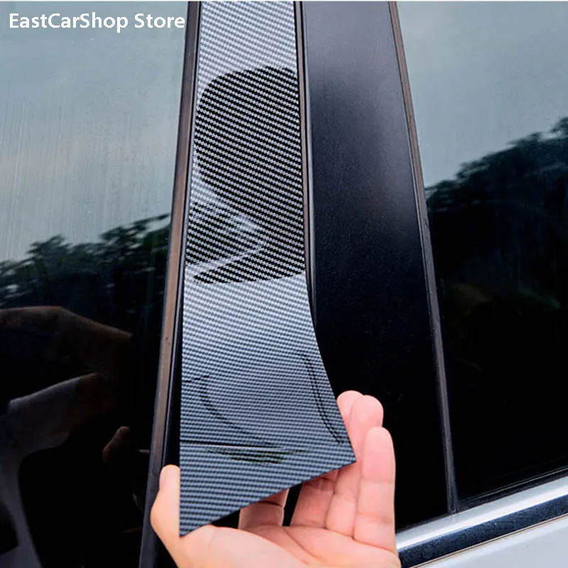 For Dongfeng DFSK Glory 580 2021 2020 Car Central Middle Column PC Window Trims Decoration B C Pillar Strip Sticker 2018 2019