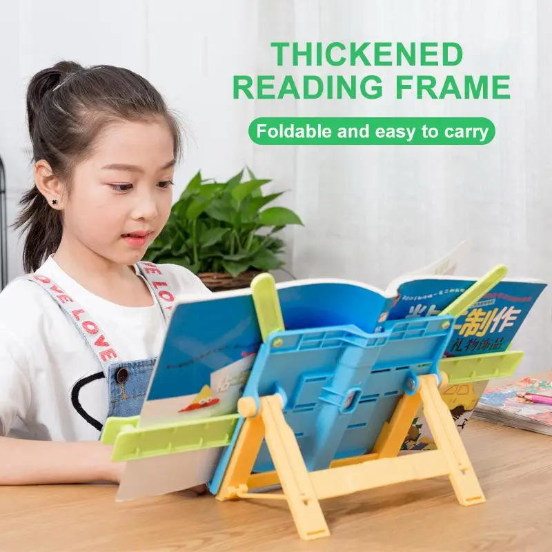 Văn Phòng Nhiều Màu Sách Đế Đứng Di Động Có Thể Gập Lại Bookend Bookstand Hỗ Trợ Đọc Cho Học Sinh Sinh Viên Trẻ Em Viết Chân Đế