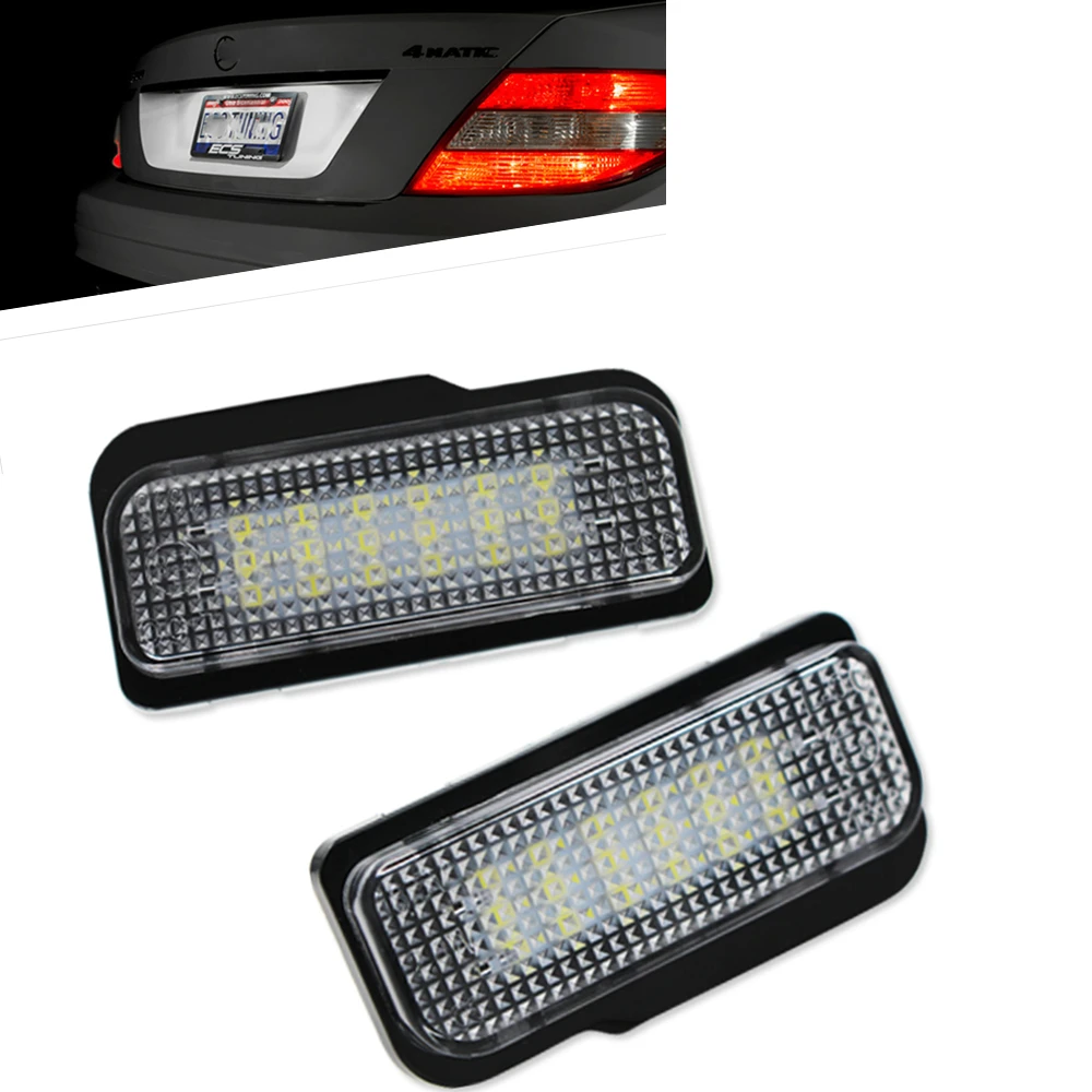 

For Mercedes Benz W203 5D Wanon W211 W219 R171 LED License Plate Light Turn Signal Indicator Rear Tail Number Panel Lamp Bulb