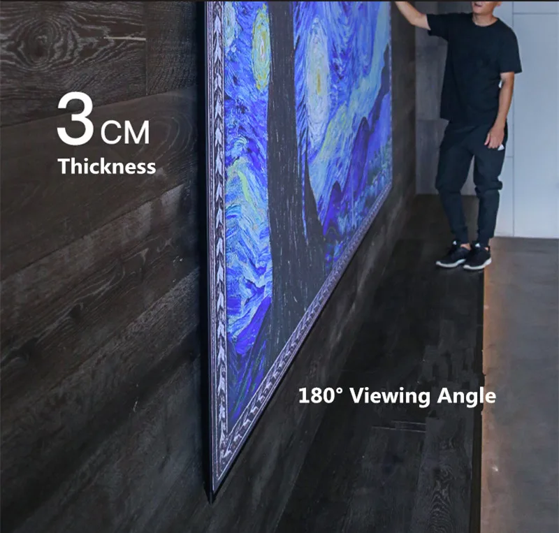 T2ALRF Trinovisuals 16:9 HDTV 4K/8K Ultra HDR 3D Led-hintergrundbeleuchtung Umgebungs Licht Ablehnung Nano Rand Fest rahmen Projektor Bildschirm – Detail 28