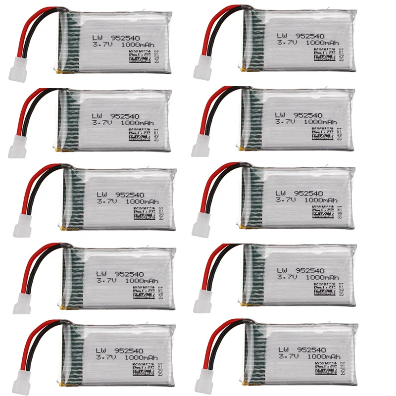 1000mAh 3.7v lipo Battery Charger per KY601S SYMA X5 X5S X5C X5SC X5SH X5SW M18 H5P HQ898 K60 HQ-905 CX30 batteria Ricaricabile