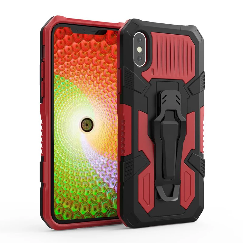 Phone Cases For iPhone 6 6S 7 8 Plus X XR XS 11 Pro MAX SE2020 Heavy protection Shockproof mech warrior Bring Bracket Case Cover