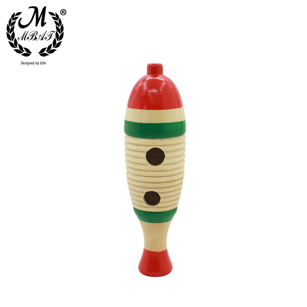 M MBAT-Juego de peces de madera, instrumento de percusión, aprendizaje de música para niños pequeños, regalo de Navidad, juguetes educativos para bebés