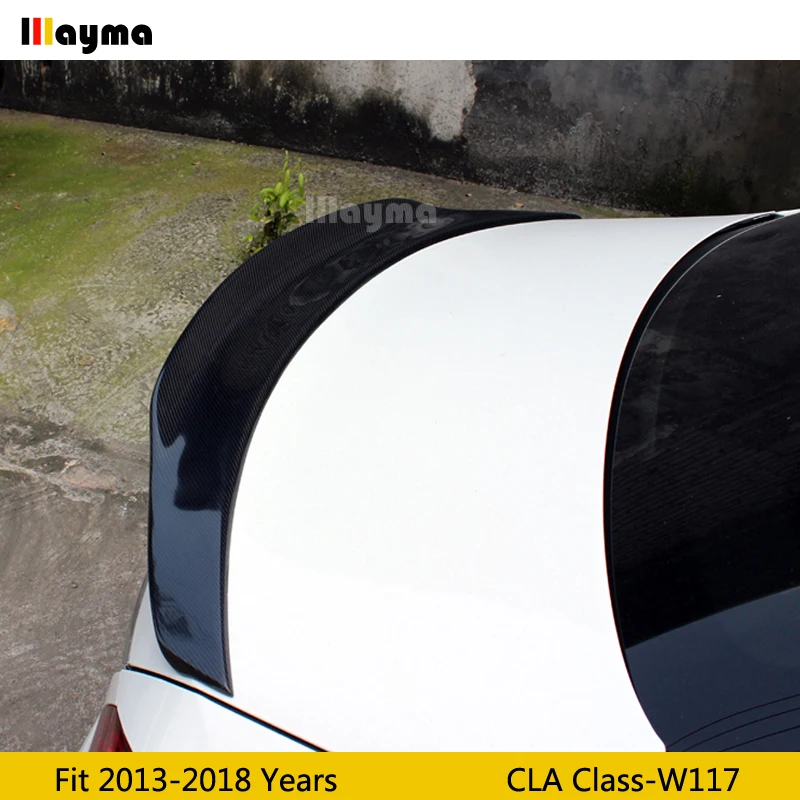 

PSM Style Carbon Fiber rear trunk spoiler For Benz CLA Class CLA180 CLA200 CLA250 W117 2013 - 2018 year Car rear wing spoiler