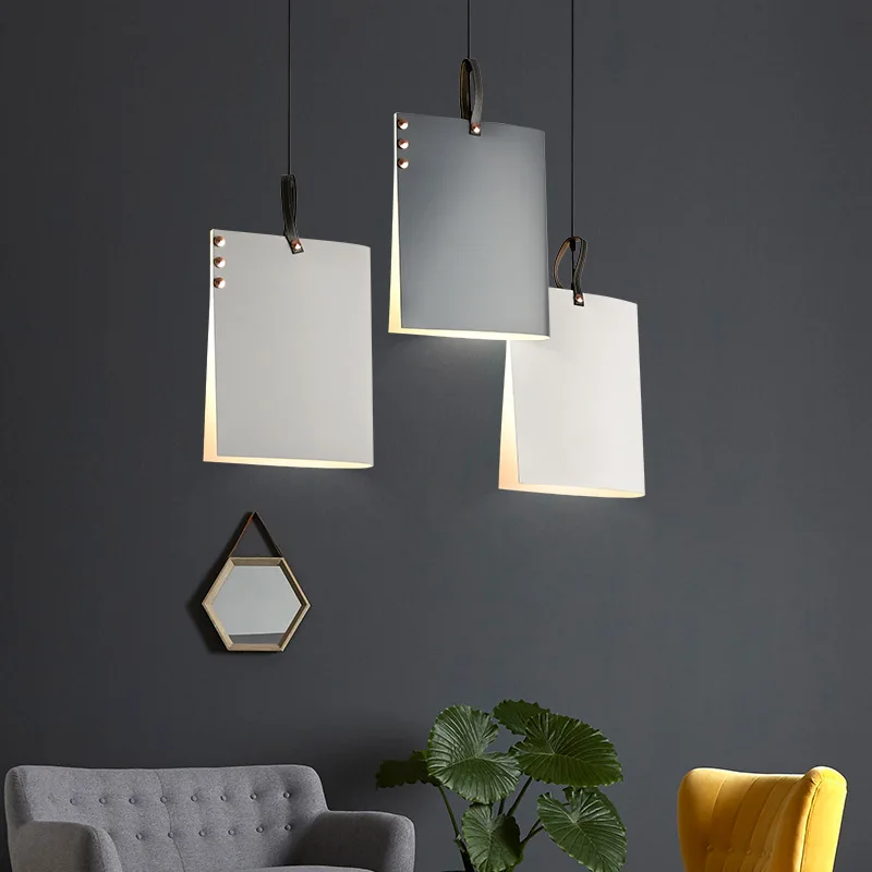 

Nordic aisle lamps chandeliers single head creative personality art study restaurant bar chandeliers LB11302
