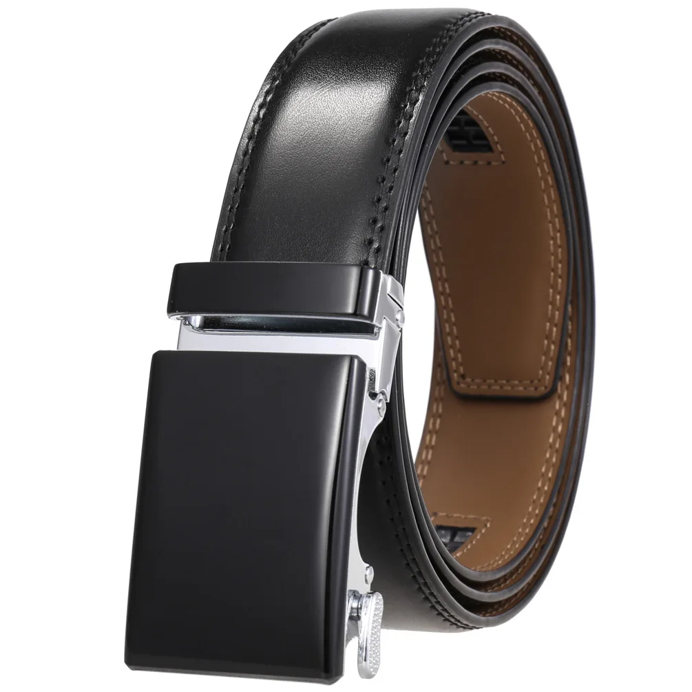 Neue Luxus Marke Gürtel für Männer Hohe Qualität Männlich Strap Echtes Leder Taille Band Automatische Schnalle Gürtel Ceinture Homme 3,5 cm – Detail 18