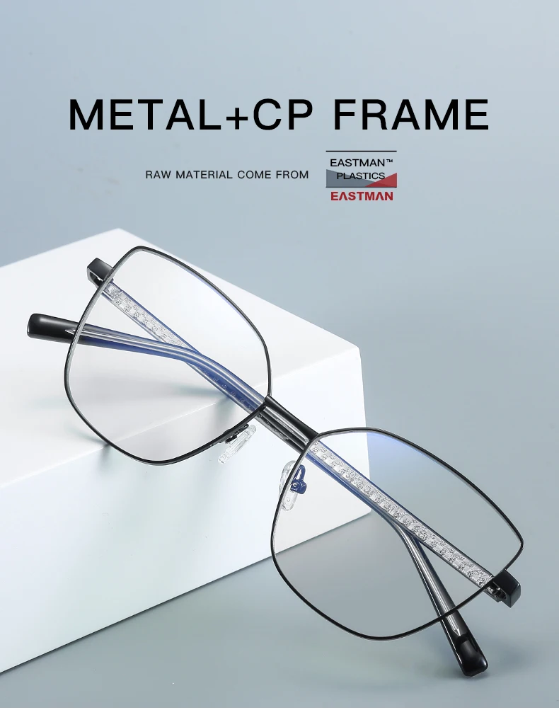 Mode Frauen Katzenauge Vollrand Legierung Brille Rahmen für weibliche verschreibung pflicht ige Brillen optische Brille für Frau – Detail 3