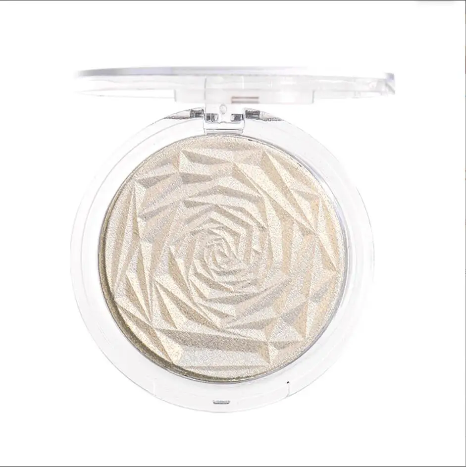 6 ألوان هيغليغتر الوجه البرونزر لوحة ماكياج الوجه توهج كونتور لامع مسحوق المنور تسليط الضوء على مستحضرات التجميل T2050