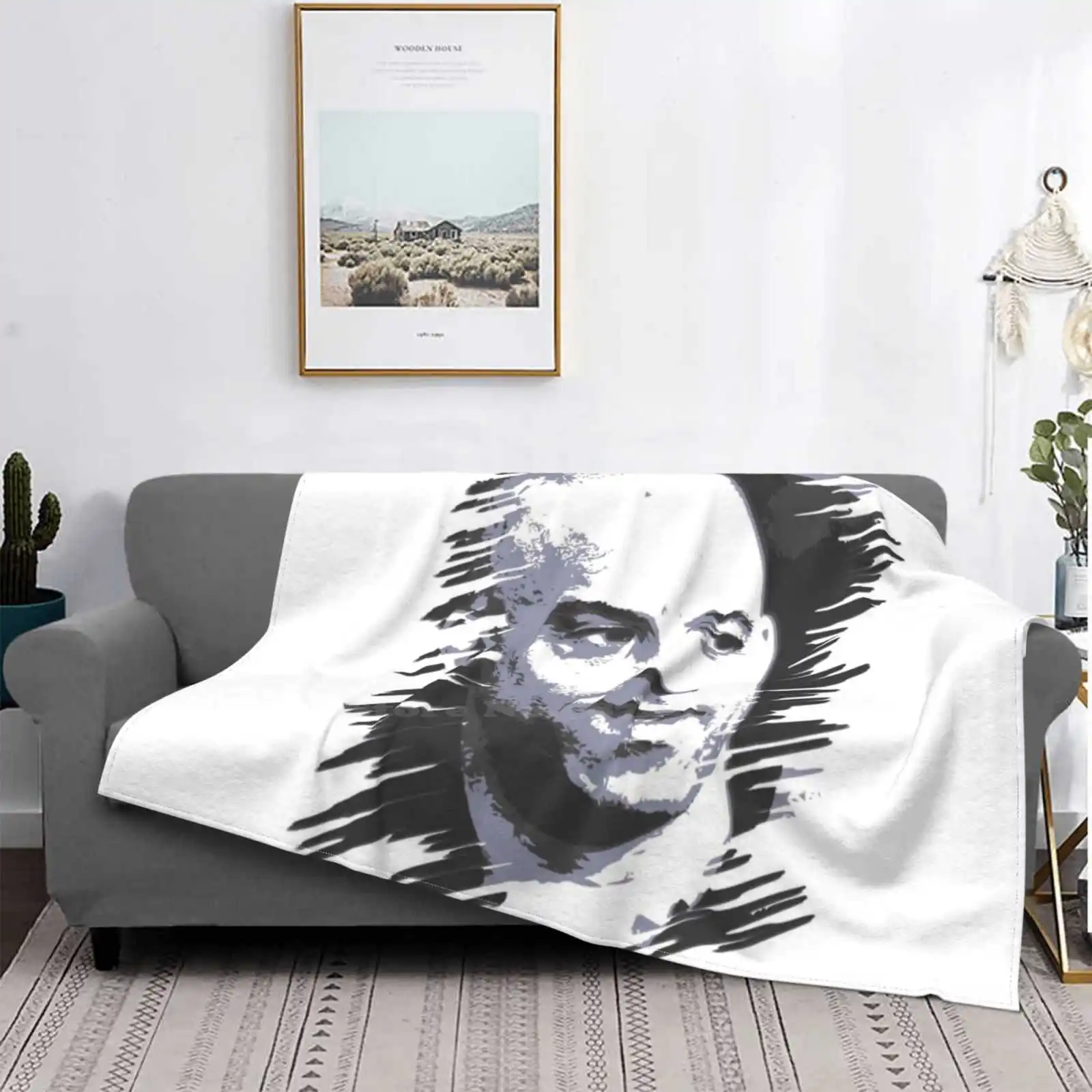 Vin | Fan Art | Digital Illustration 7.17201837 Hot Sale Printing High Qiality Flannel Blanket Vin Vin Deisel Riddick Bloodshot