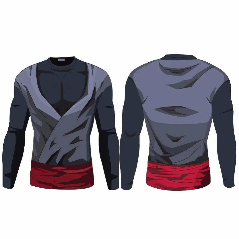 Spring New Anime Long Sleeve Top Men\'s Casual T-shirt 3D Printing T-shirt Casual Anime Fashion T-shirt Tights Top
