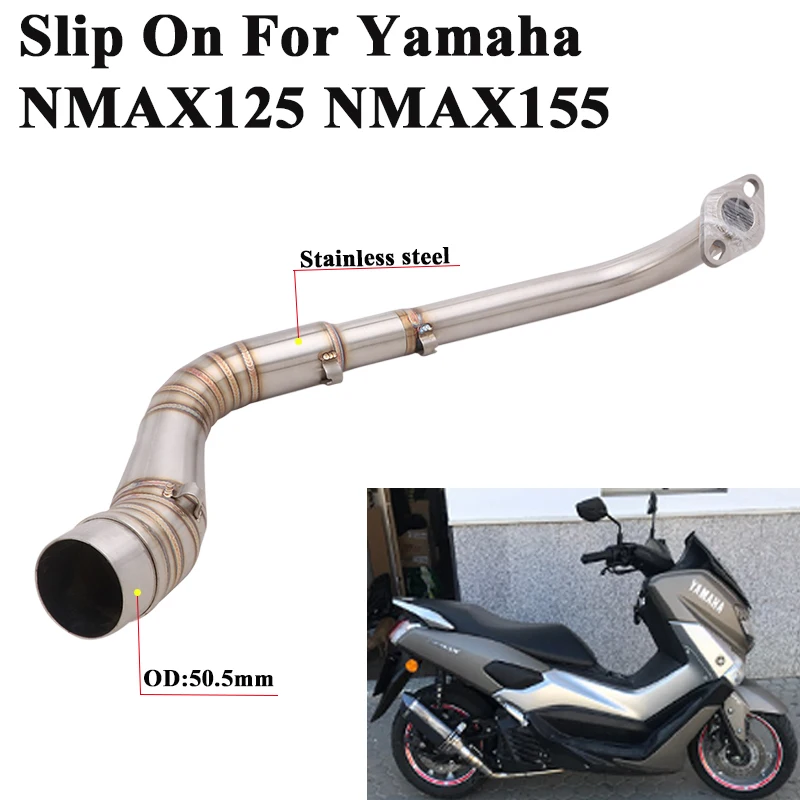 

Слипоны для мотоцикла Yamaha NMAX 125 155 NMAX155 NMAX125, модифицированные Передние средние соединительные трубные разъемы, соединение