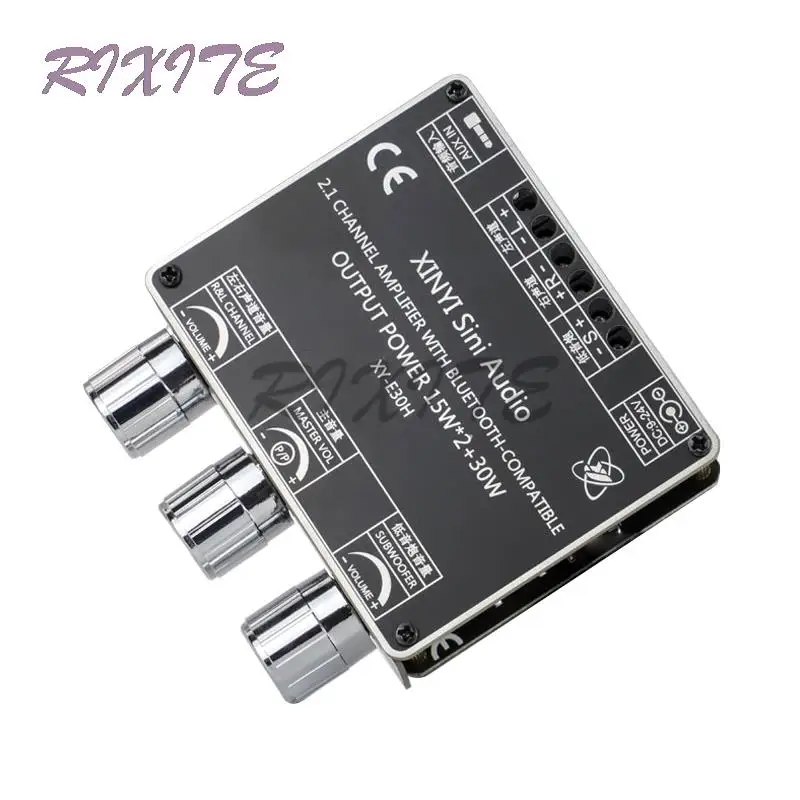 Bluetooth5.1 Digital Audio Amplifier Module 15WX2+30W 2.1channel Hifi Stereo High And Low Tone Subwoofer Power Amplifier Board