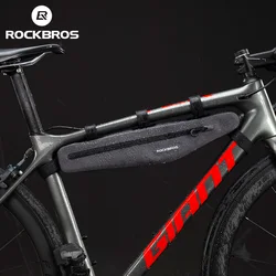 ROCKBROS Bicycle Bag MTB Road 1.5L Full Waterproof Bike Bag Frame Pannier Front Tube Triangle Cycling Bag Bike Accessories