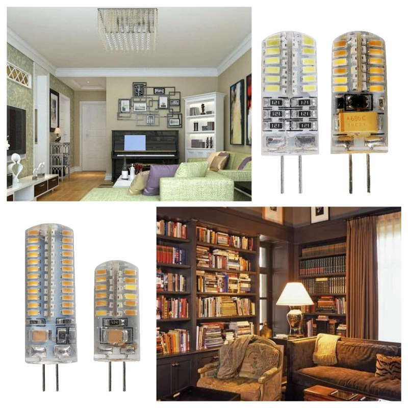 G4 LED Lâmpada de Halogéneo, AC, DC, 12V, 220V, 1W, 2W, 3W, 4W, 5W, 360 graus, holofotes, iluminação do candelabro, lote 10pcs