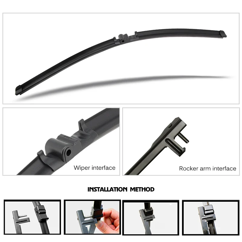 KAWOO Car Wiper Blade For Volkswagen VW Touareg 2003-2006 2007-2010 2011-2018 Year Windshield Wipers Blades Fit Side Pin Arm