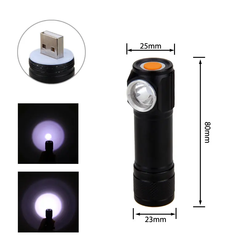 LED Headlamp 3 Mode USB Charging headlight Cycling Lanterna Head Torch Camping Fishing Flashlight 18650 Battery