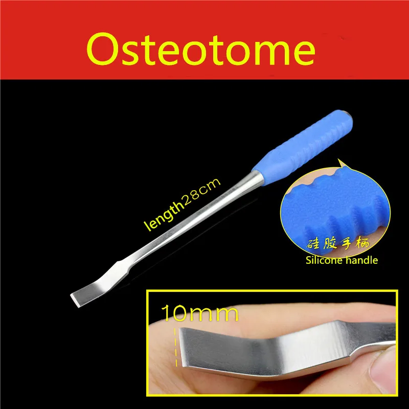 Orthopedic instruments medical S Z type square flat osteotome hip and knee osteotomy knife wave shaped concave head bone chisel