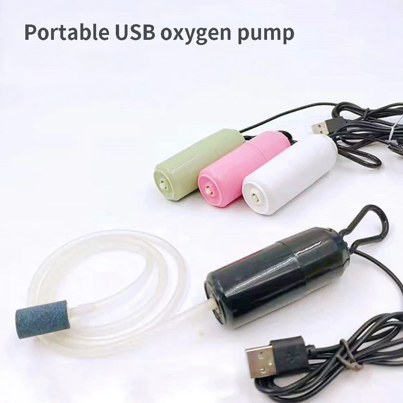 Portable Mini USB Aquarium Fish Tank Oxygen Air Pump Mute Energy Saving Supplies