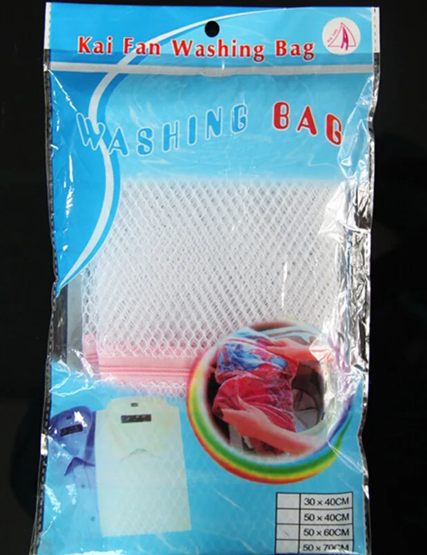 1PC Washing Machine Mesh Net Bags Laundry Bag Durable Zipped Wash Bags Washing Mesh Net Underwear Bra Clothes Sock Durable