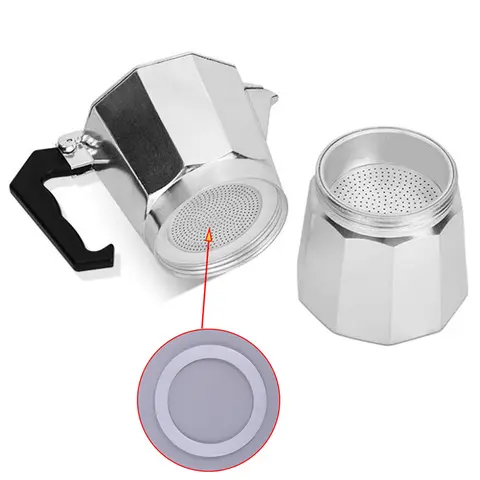2 개/대 실리콘 씰 링 유연한 와셔 가스 켓 반지 Replacenent 컵에 대 한 Moka Pot 주방 커피에 스 프레소 메이커 부품