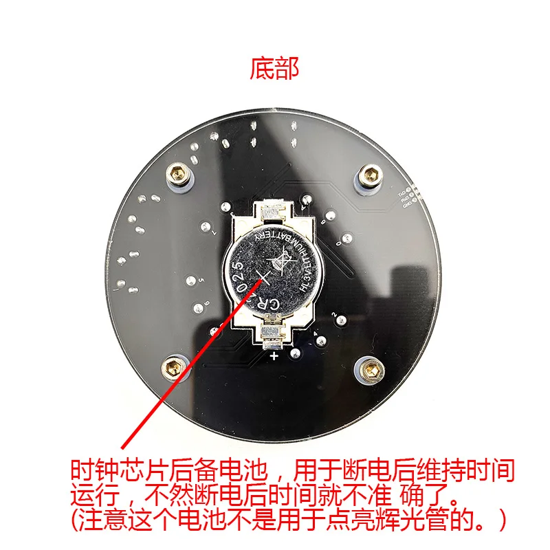 Đèn LED Kỹ Thuật Số Để Bàn Nixie Đồng Hồ USB Loại C Điện Mini Vintage Đĩa Đơn Cho Z568M / Z5680M Phát Sáng Ống Đồng Hồ được Xây Dựng Trong Tăng Cường Module