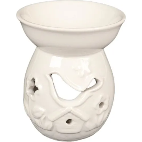 Attach White Bird Flower Design Censer