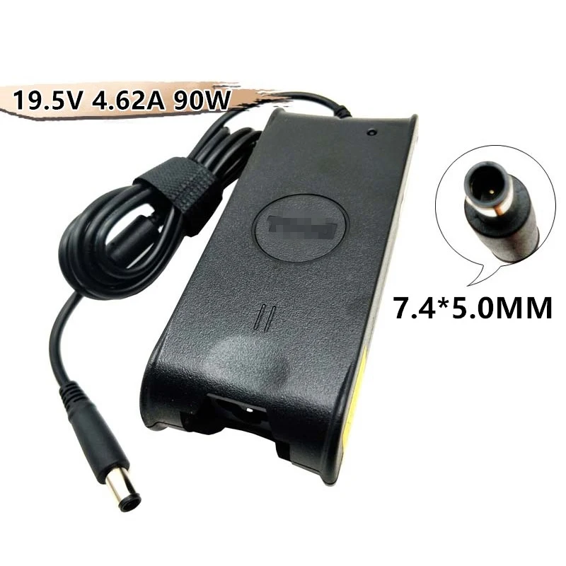 New 19.5V 4.62A 90W AC Adapter 7.4x5.0mm Cabel For 14R 15R 552 7520 14Z 17R 5720 E6400 E7440 Laptop Power Charger