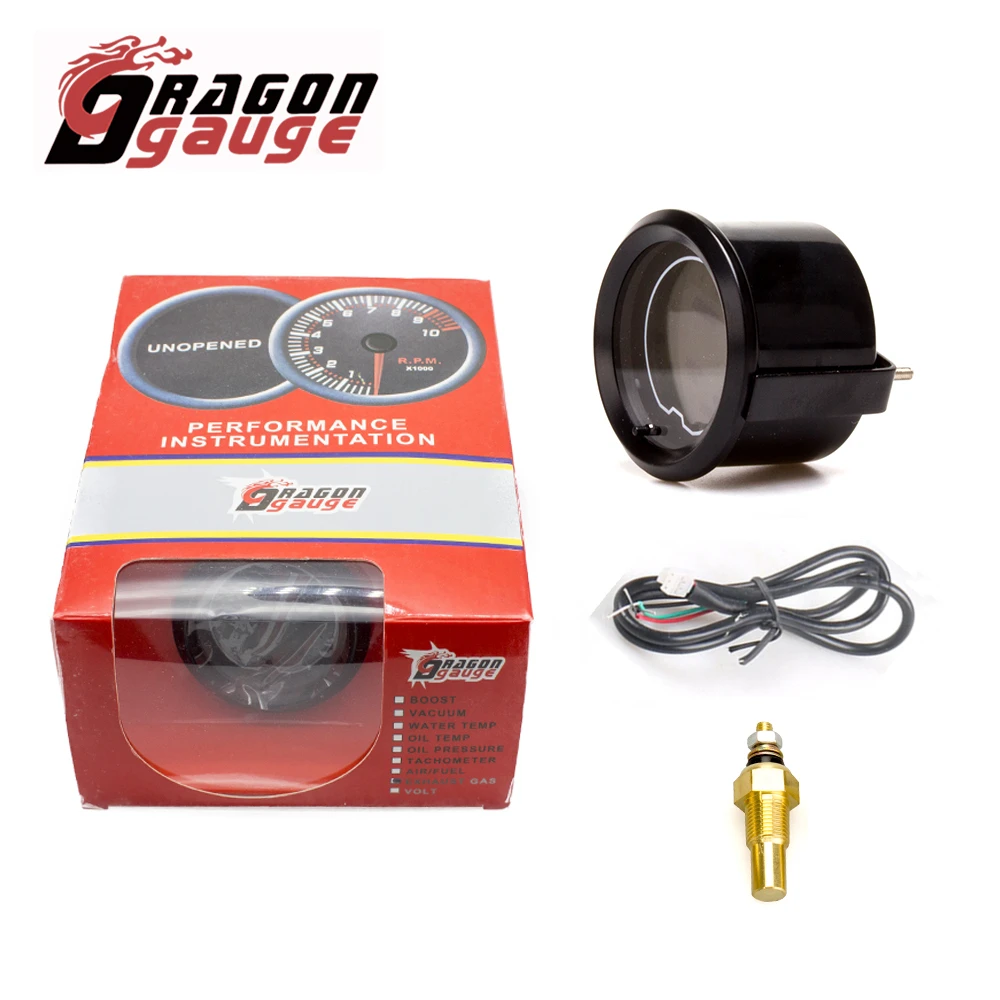 DRAGON GAUGE 52 mm Drehzahlmesser, Spannungsverstärkung, Wassertemperatur, Öltemperatur, Ölpresse, ETG-Messgerät, LED-Digitalanzeige, Autoanzeige, 7 Farben ändern – Detail 8