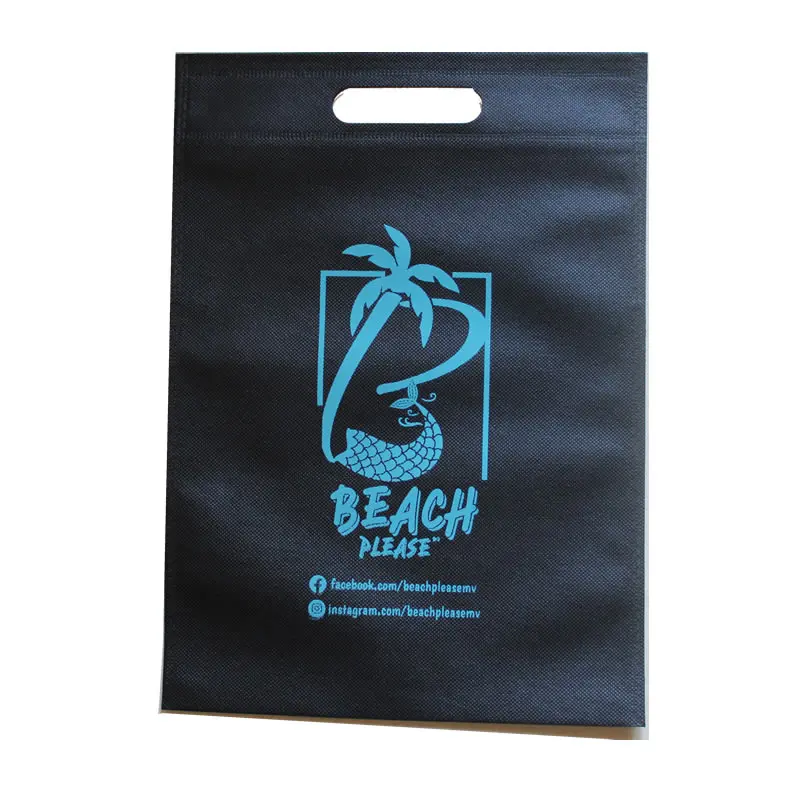 Custom Printed Logo On Shopping Gift Non Woven Bag