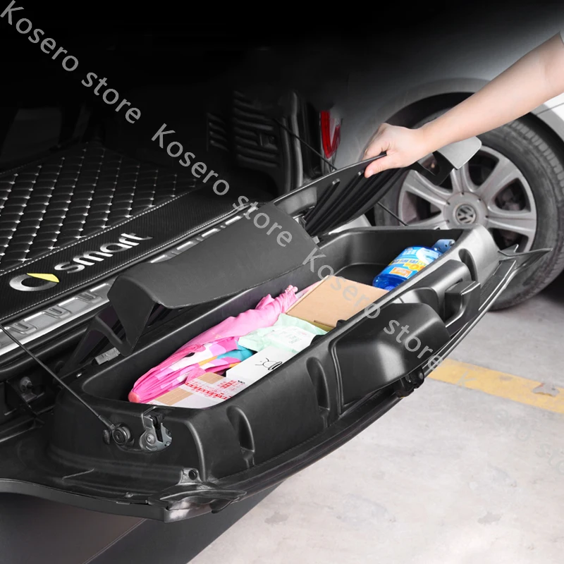 Trunk Storage Compartment Cover For New 2015-2019 Smart 453 Fortwo Car Interior Accessories styling modification