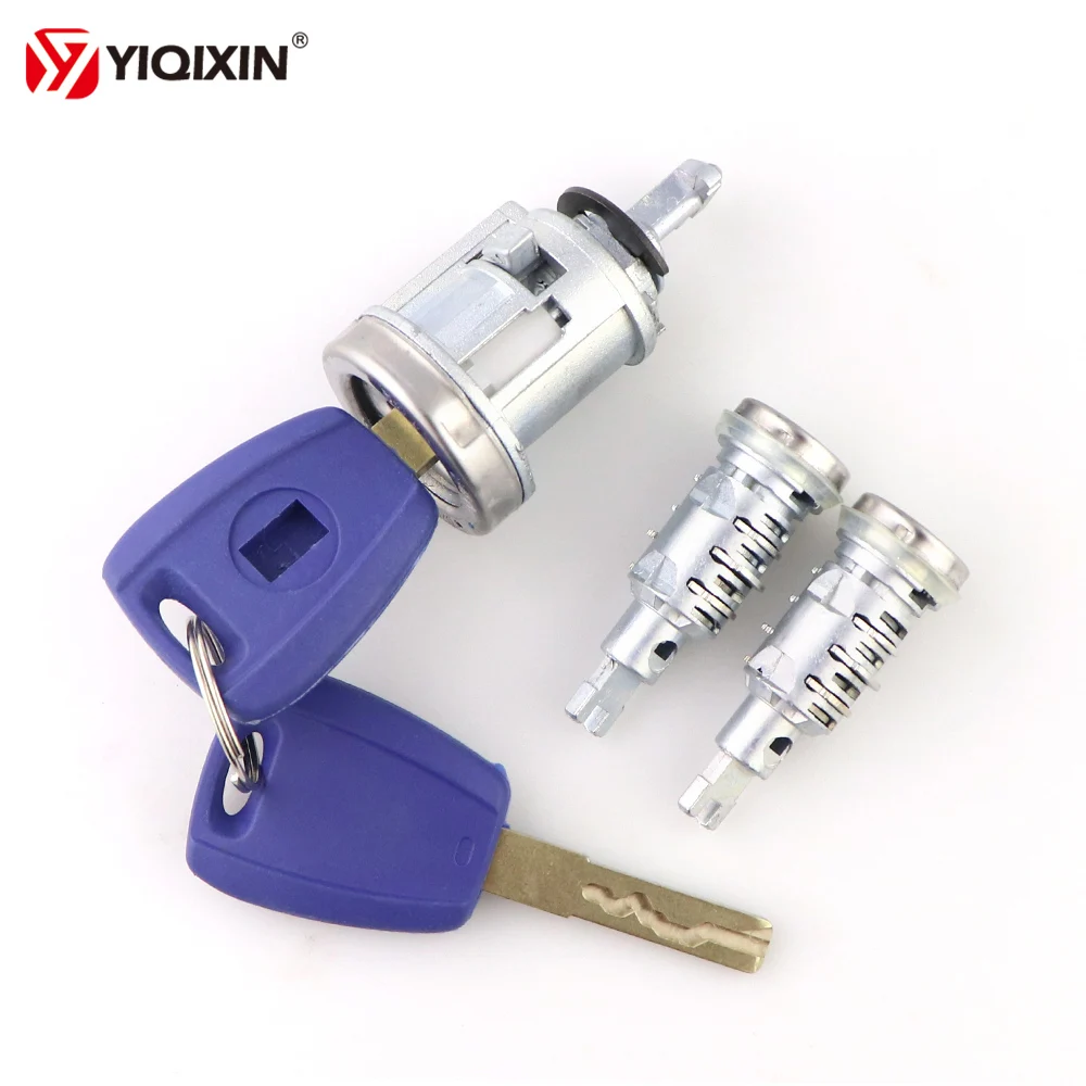 

YIQIXIN 2 Keys Car Ignition Lock Set For Fiat Ducato SIP22 Blade Peugeot Citroen Cargo Punto Cylinder Latch With Trunk Lock