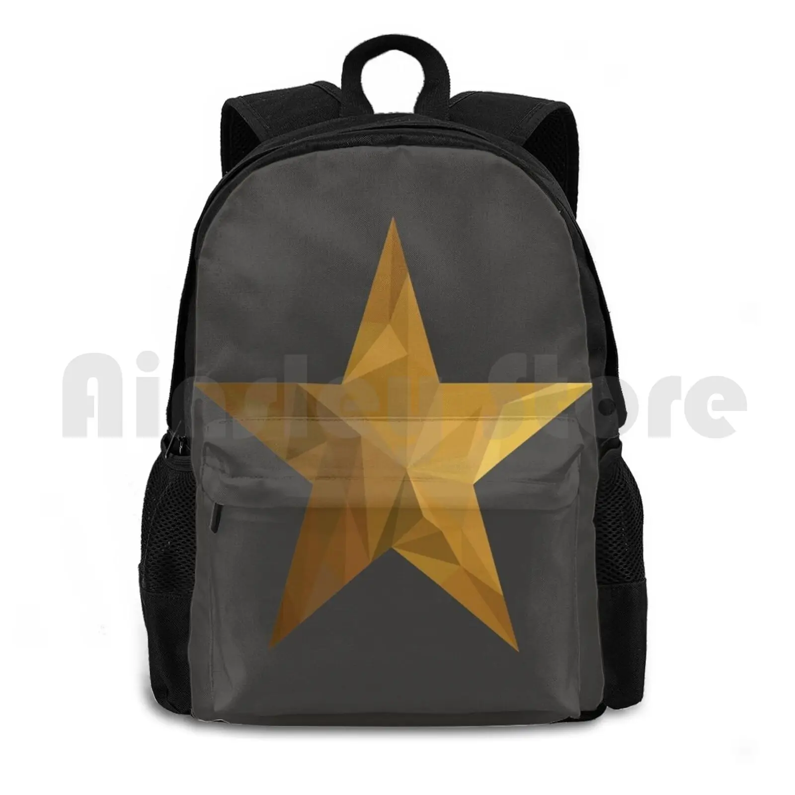 Full Star Outdoor Hiking Backpack Waterproof Camping Travel Alexander Musical Jefferson Star Gold Colors Full Star Aaron Burr