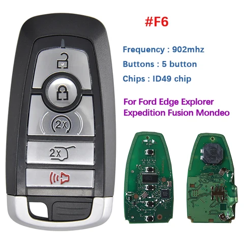 CN 018109 315/434/868/902 дистанционный ключ для Ford Edge Explorer Expedition Fusion Mondeo F150, сменный смарт-ключ без приближения