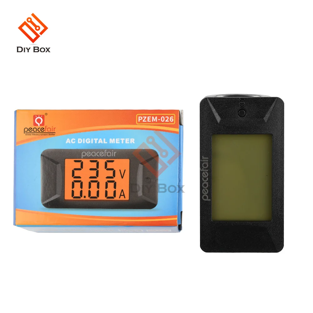 AC Single Phase 400V 100A Digital Ammeter Voltmeter Electronic Load Smart Voltage Tester New Arrival PZEM-026 PZEM-028