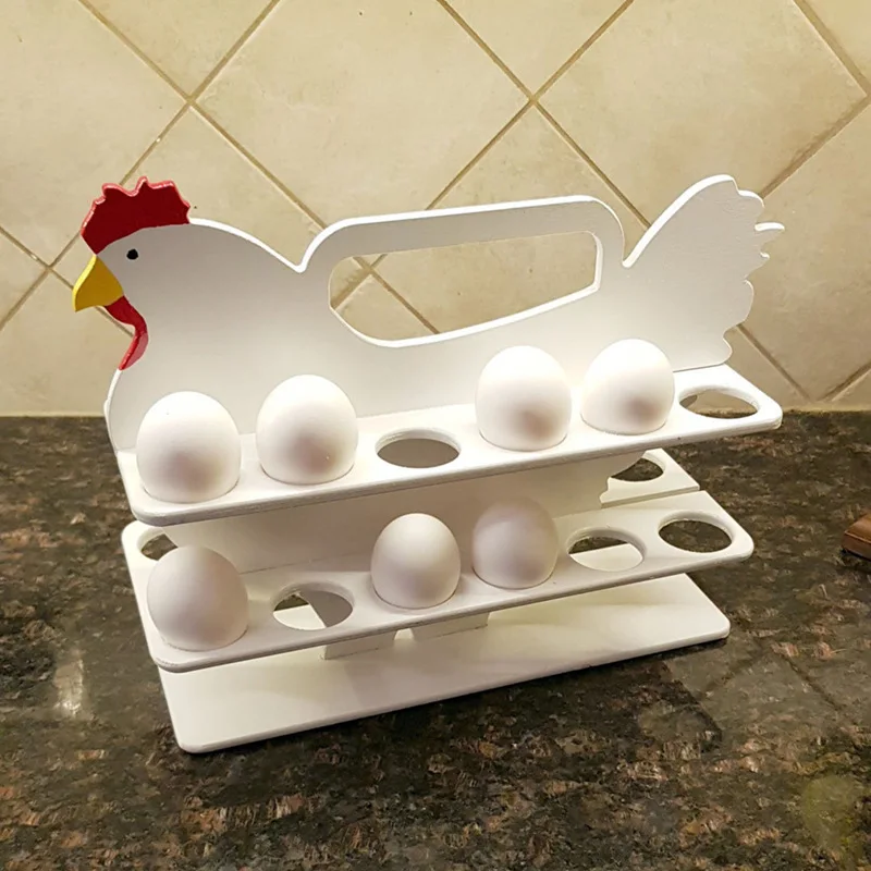 

New egg storage rack can be portable countertop egg rack kitchen creative storage organizing rack wooden