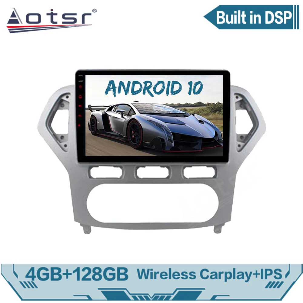 Car Radio For Ford Mondeo 4 2010 - 2014 Android Auto IPS Screen Multimedia Video Player GPS Navi ON 2 Din Auto Radio Carplay