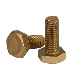 M8  M10 M12 Brass Hexagon Screw Hexagon Bolts Brass Screws Hex Head Bolt