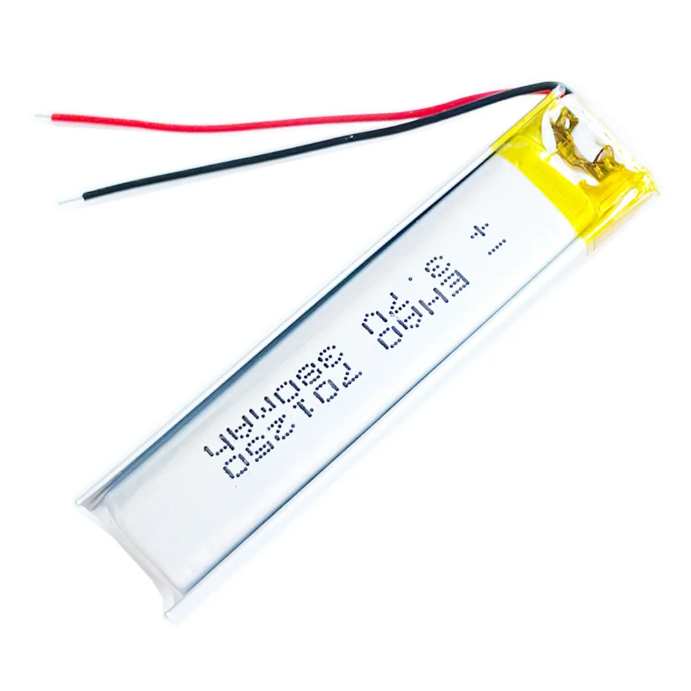 3.7V 380mAh akumulator litowo-polimerowy Lipo do zestawu słuchawkowego Bluetooth Mp3 GPS 701250