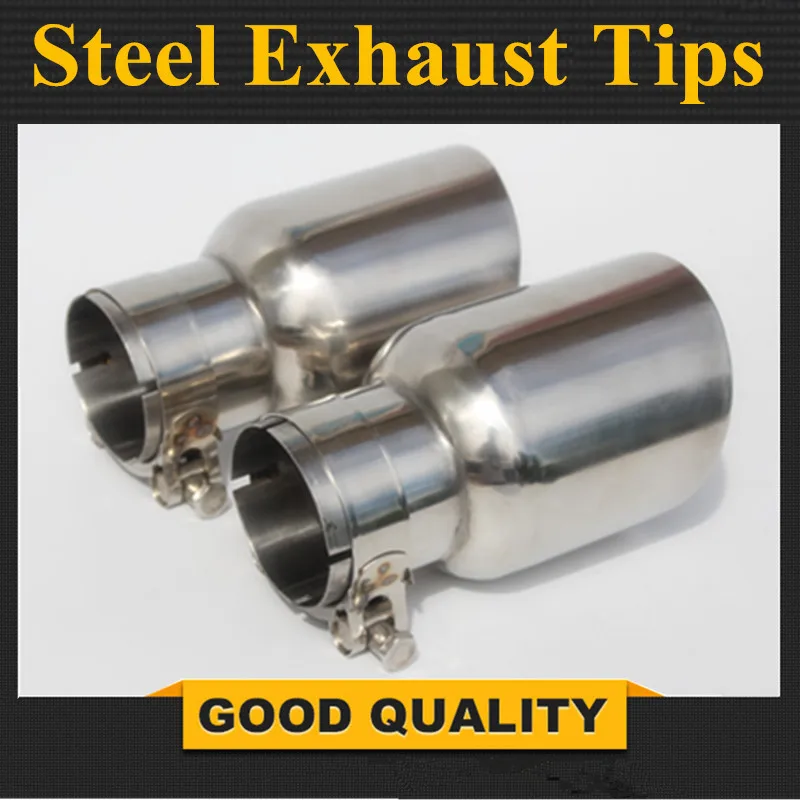 1 PCS Universal Newest Style Stainless Steel Car Exhaust End Tips High Quality Universal Car Exhaust Muffler pipe