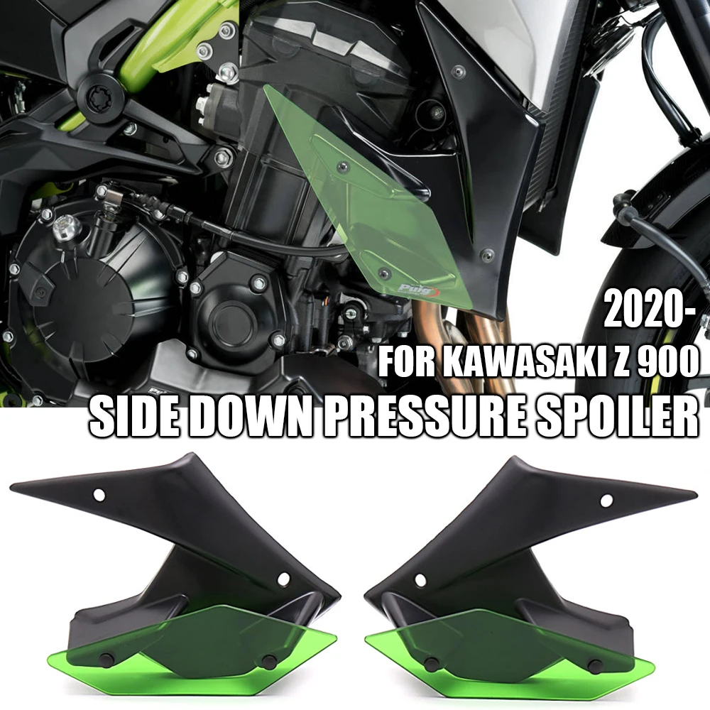 

For Kawasaki Z 900 2020-2021 Z900 New Motorcycle Accessories Side Down Pressure Bare Spoiler Wind Deflector Fixed Wing Fairing